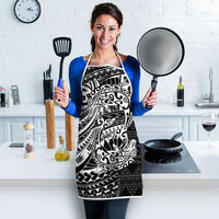 White Couple Dolphins Maori Polynesian Style Apron - Polynesian Pride