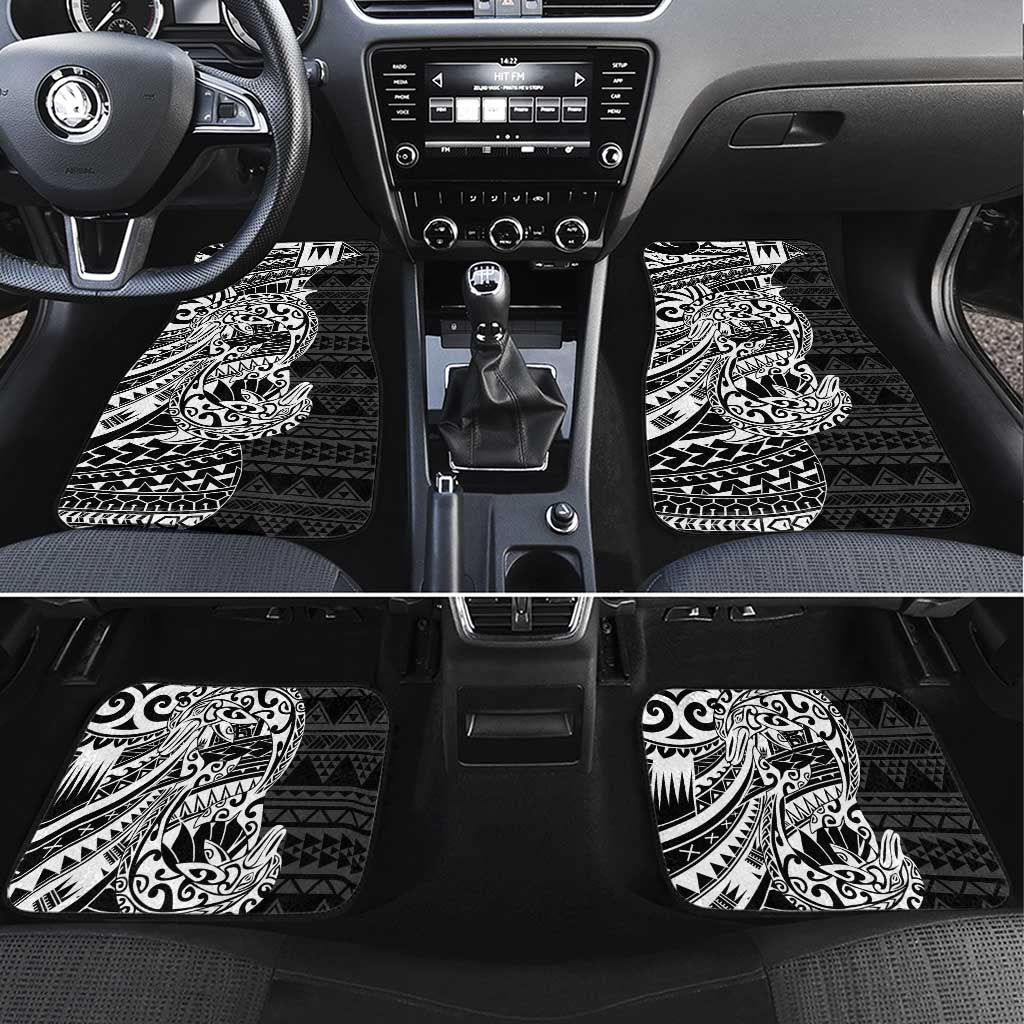 White Couple Dolphins Maori Polynesian Style Car Mats