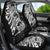 White Couple Dolphins Maori Polynesian Style Car Seat Cover