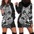 White Couple Dolphins Maori Polynesian Style Hoodie Dress