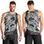 White Couple Dolphins Maori Polynesian Style Men Tank Top