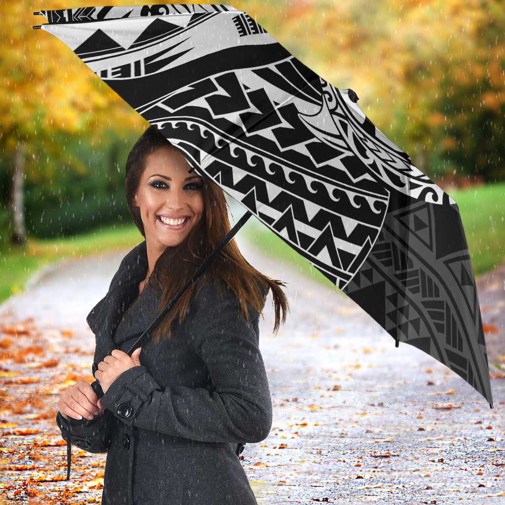 White Couple Dolphins Maori Polynesian Style Umbrella - Polynesian Pride