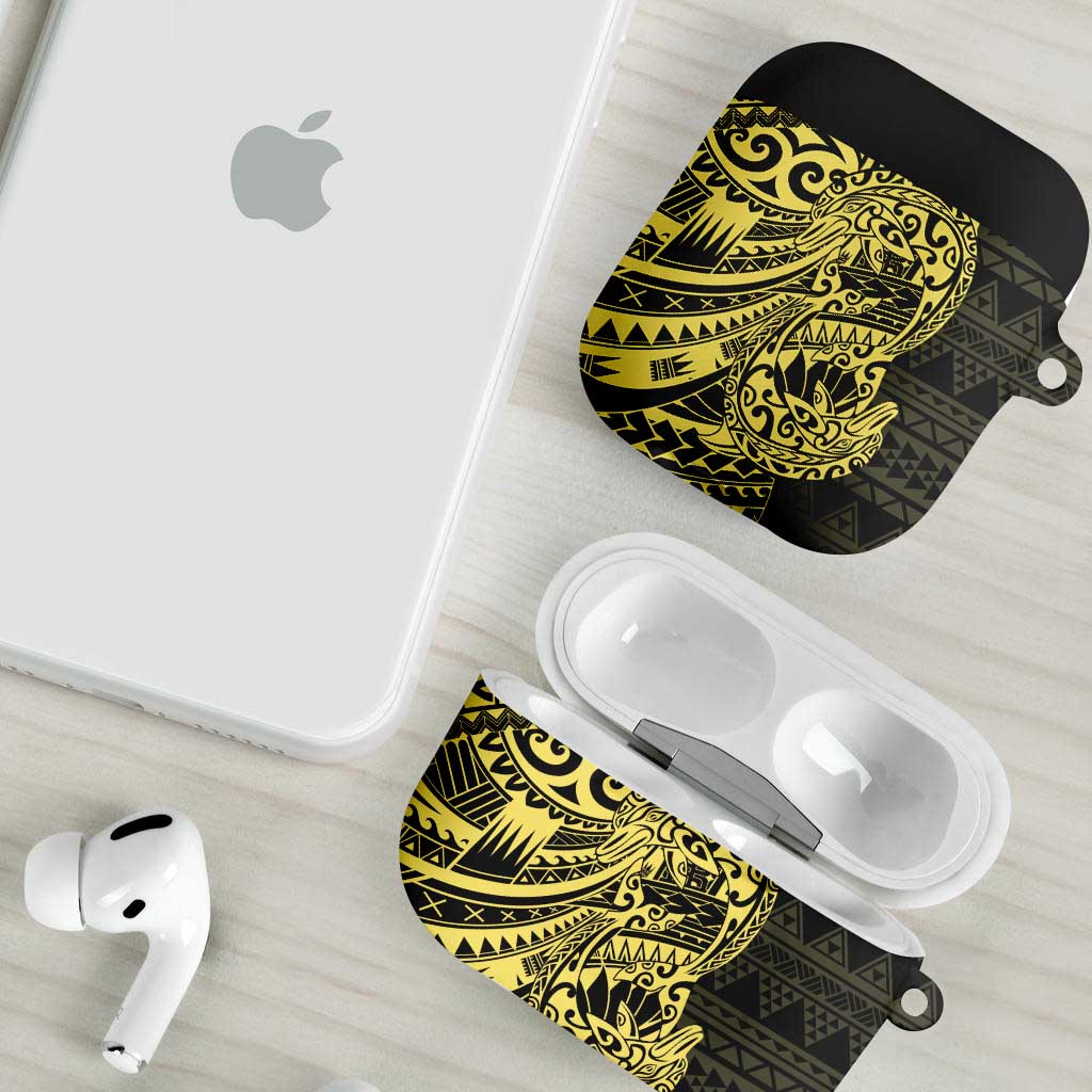 Yellow Couple Dolphins Maori Polynesian Style AirPods Case - Polynesian Pride