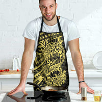 Yellow Couple Dolphins Maori Polynesian Style Apron - Polynesian Pride