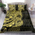 Yellow Couple Dolphins Maori Polynesian Style Bedding Set