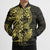 Yellow Couple Dolphins Maori Polynesian Style Bomber Puffer Jacket - Polynesian Pride