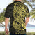 Yellow Couple Dolphins Maori Polynesian Style Hawaiian Shirt