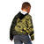 Yellow Couple Dolphins Maori Polynesian Style Kid Hoodie