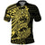 Yellow Couple Dolphins Maori Polynesian Style Polo Shirt