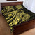 Yellow Couple Dolphins Maori Polynesian Style Quilt Bed Set