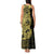 Yellow Couple Dolphins Maori Polynesian Style Tank Maxi Dress