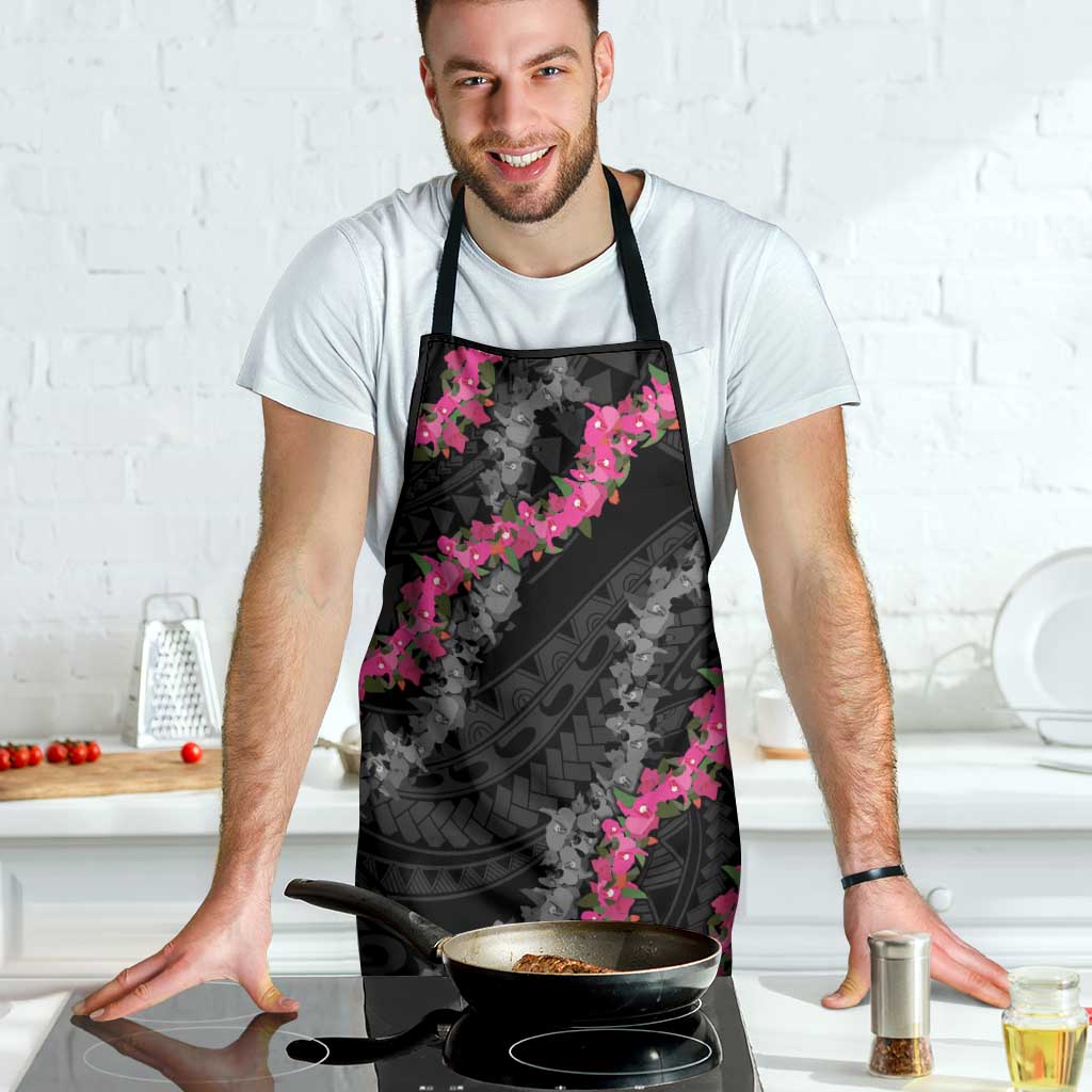 Guam Bougainvillea Lei Apron Chamorro Tribal Pattern - Polynesian Pride