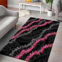 Guam Bougainvillea Lei Area Rug Chamorro Tribal Pattern