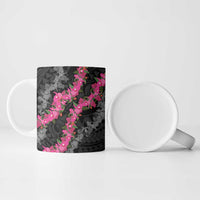 Guam Bougainvillea Lei Ceramic Mug Chamorro Tribal Pattern - Polynesian Pride