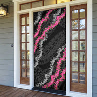 Guam Bougainvillea Lei Door Cover Chamorro Tribal Pattern - Polynesian Pride