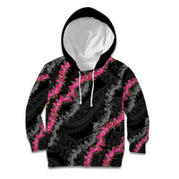 Guam Bougainvillea Lei Kid Hoodie Chamorro Tribal Pattern