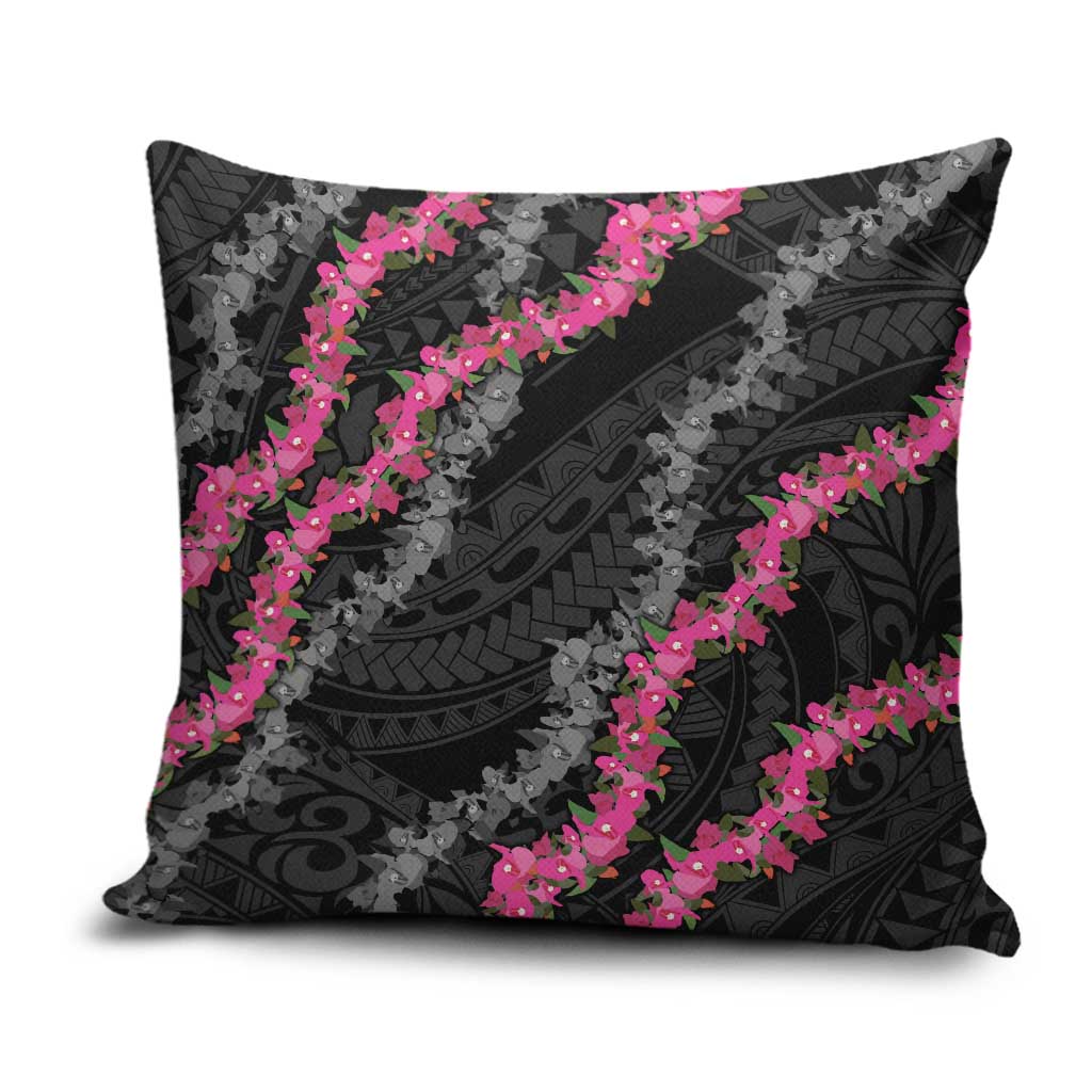 Guam Bougainvillea Lei Pillow Cover Chamorro Tribal Pattern - Polynesian Pride