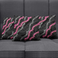 Guam Bougainvillea Lei Pillow Cover Chamorro Tribal Pattern - Polynesian Pride