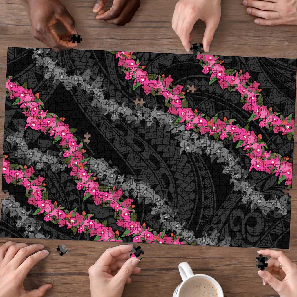 Guam Bougainvillea Lei Puzzle Chamorro Tribal Pattern - Polynesian Pride