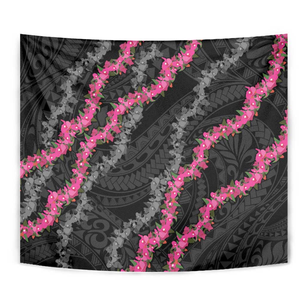 Guam Bougainvillea Lei Tapestry Chamorro Tribal Pattern