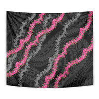 Guam Bougainvillea Lei Tapestry Chamorro Tribal Pattern