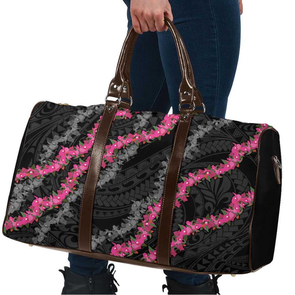 Guam Bougainvillea Lei Travel Bag Chamorro Tribal Pattern - Polynesian Pride