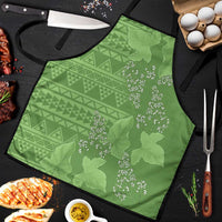 Hawaii Molokai Island Kukui Nut Flowers Apron Tribal Kakau Pattern - Polynesian Pride
