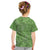 Hawaii Molokai Island Kukui Nut Flowers Kid T Shirt Tribal Kakau Pattern