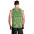 Hawaii Molokai Island Kukui Nut Flowers Men Tank Top Tribal Kakau Pattern