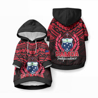 Samoa Independence Day Pet Hoodie Ulafa Polynesian Unique Red No1 LT9 Pullover Red - Polynesian Pride
