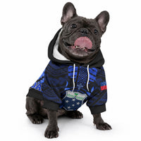 Samoa Independence Day Pet Hoodie Ulafa Polynesian Unique Blue No3 LT9 - Polynesian Pride