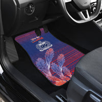 Custom Samoa 1962 Independence Day Custom Car Mats Manuia le Aso Tuto'atasi Ula Nifo Blue Art