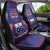 Custom Samoa 1962 Independence Day Custom Car Seat Cover Manuia le Aso Tuto'atasi Ula Nifo Blue Art