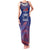 Custom Samoa 1962 Independence Day Custom Family Matching Tank Maxi Dress and Hawaiian Shirt Manuia le Aso Tuto'atasi Ula Nifo Blue Art