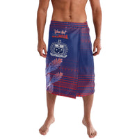 Custom Samoa 1962 Independence Day Custom Lavalava Manuia le Aso Tuto'atasi Ula Nifo Blue Art