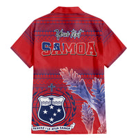Custom Samoa 1962 Independence Day Custom Family Matching Mermaid Dress and Hawaiian Shirt Manuia le Aso Tuto'atasi Ula Nifo Red Art