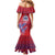 Custom Samoa 1962 Independence Day Custom Family Matching Mermaid Dress and Hawaiian Shirt Manuia le Aso Tuto'atasi Ula Nifo Red Art