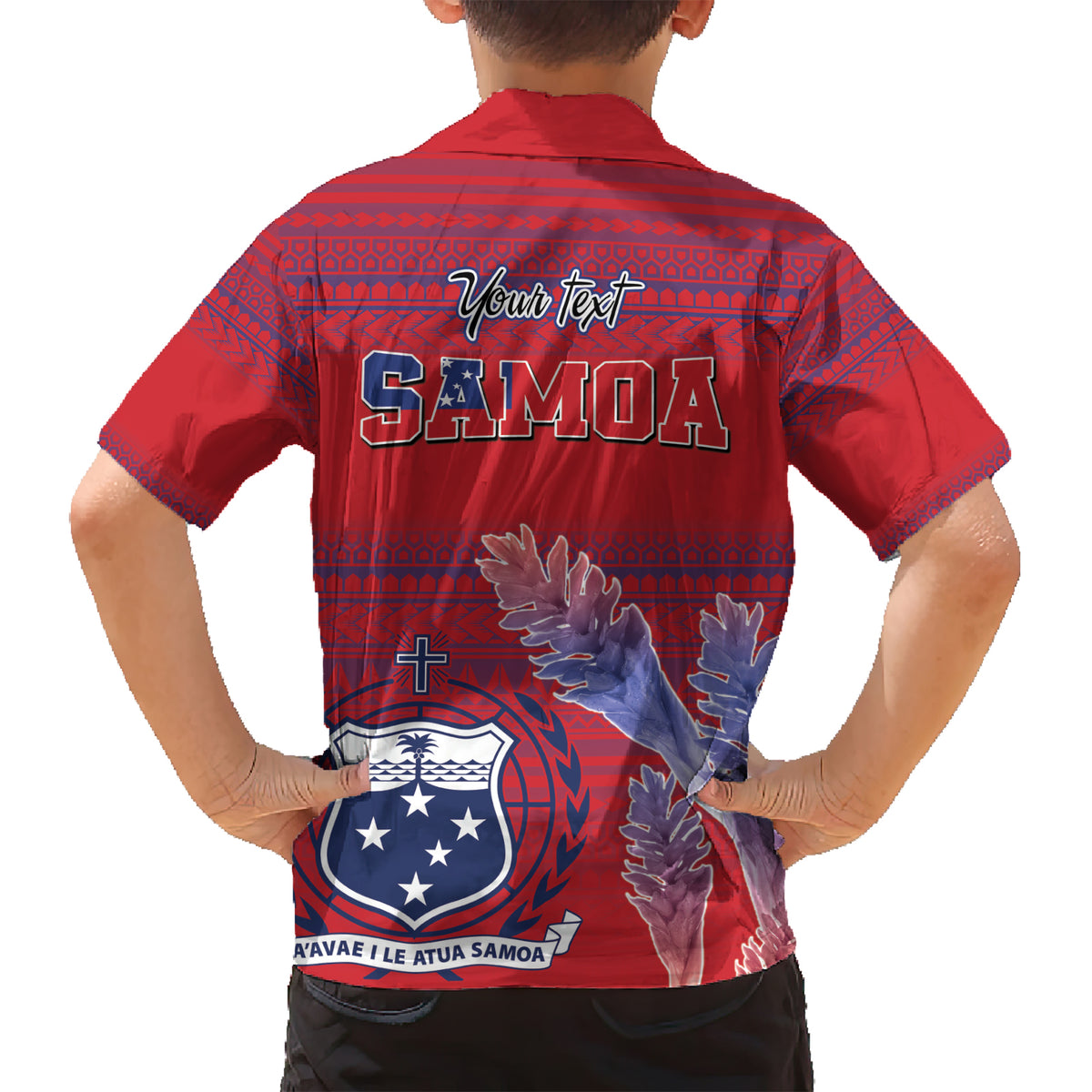 Custom Samoa 1962 Independence Day Custom Family Matching Short Sleeve Bodycon Dress and Hawaiian Shirt Manuia le Aso Tuto'atasi Ula Nifo Red Art LT9 - Polynesian Pride