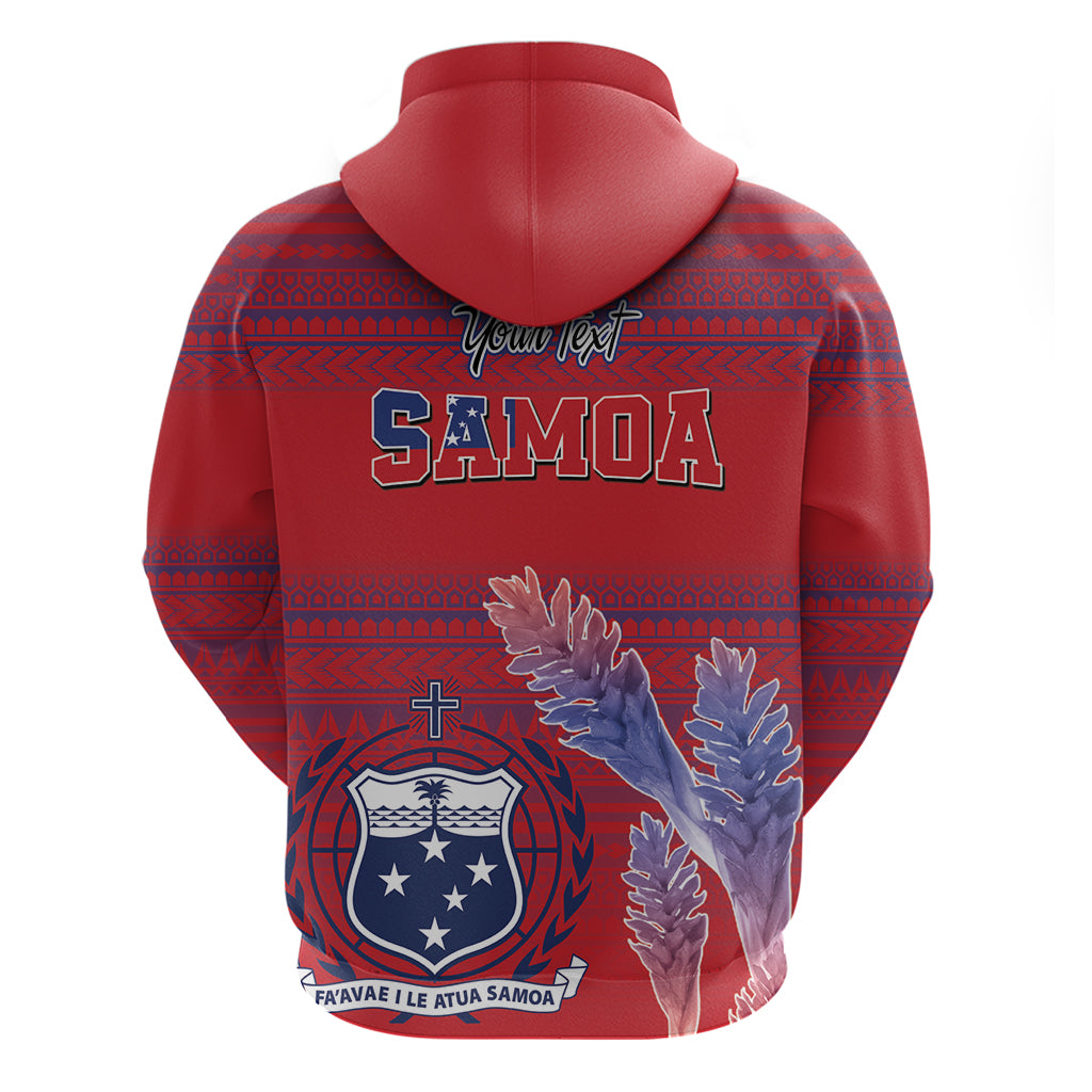 Custom Samoa 1962 Independence Day Custom Hoodie Manuia le Aso Tuto'atasi Ula Nifo Red Art