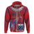 Custom Samoa 1962 Independence Day Custom Zip Hoodie Manuia le Aso Tuto'atasi Ula Nifo Red Art