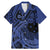 Custom Samoa 62nd Manuia le Aso Tuto'atasi Family Matching Mermaid Dress and Hawaiian Shirt Samoan Tatau Blue Art