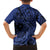 Custom Samoa 62nd Manuia le Aso Tuto'atasi Family Matching Tank Maxi Dress and Hawaiian Shirt Samoan Tatau Blue Art