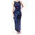 Custom Samoa 62nd Manuia le Aso Tuto'atasi Family Matching Tank Maxi Dress and Hawaiian Shirt Samoan Tatau Blue Art