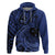 Custom Samoa 62nd Manuia le Aso Tuto'atasi Hoodie Samoan Tatau Blue Art