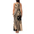 Custom Samoa Manuia le 62 Tausaga O le Tuto’atasi Family Matching Tank Maxi Dress and Hawaiian Shirt Samoan Tatau Beige Art