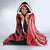 Custom Samoa Manuia le 62 Tausaga O le Tuto’atasi Hooded Blanket Samoan Tatau Red Art