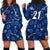 (Custom Text And Number) Manu Samoa Rugby Hoodie Dress Polynesian Style With Hibiscus LT9 - Polynesian Pride