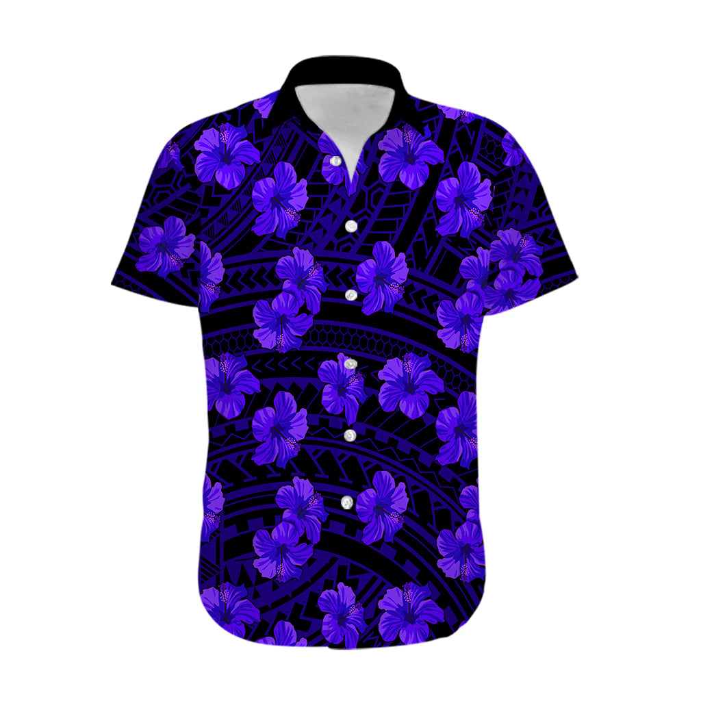 Polynesian Pride Hawaii Style With Hibiscus Hawaiian Shirt Blue LT9 Blue - Polynesian Pride