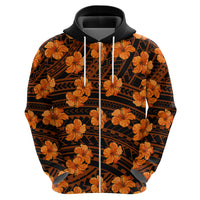Polynesian Pride Hawaii Style With Hibiscus Hoodie Gold LT9 - Polynesian Pride