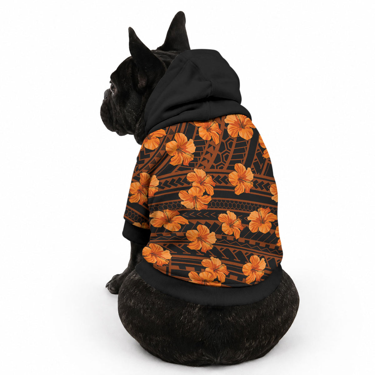 Polynesian Pride Hawaii Style With Hibiscus Pet Hoodie Gold LT9 - Polynesian Pride